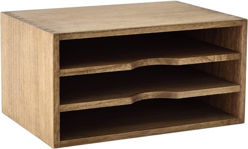 Wooden desk organizer - desk, 3