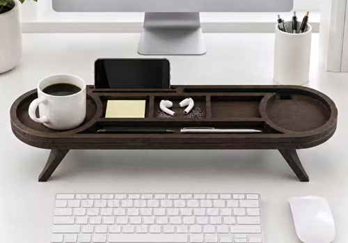 Wood desktop organiser desk - wood,
