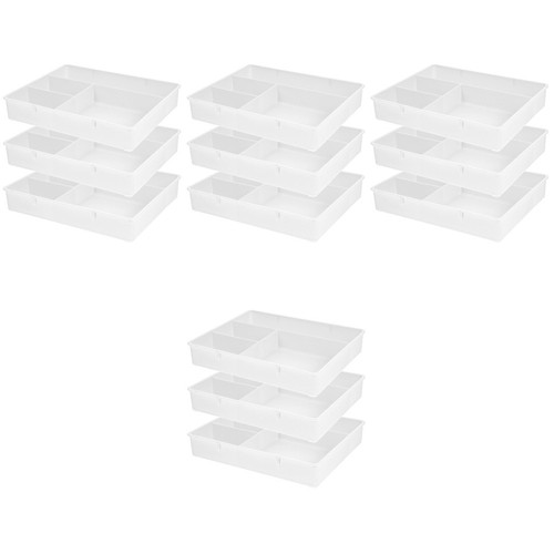 Practical white desk organizer - white,