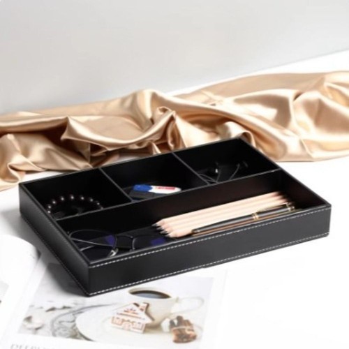 Slot tabletop storage - tabletop, tray